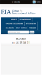 Mobile Screenshot of ethicsandinternationalaffairs.org