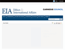 Tablet Screenshot of ethicsandinternationalaffairs.org